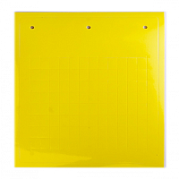 Табличка эластичная. Клейкое основание. Винил. Желтый (105 шт на 1 листе) | код TAF156AY | DKC